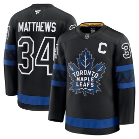 Toronto Maple Leafs Fanatics Premium Auston Matthews 2024-25 Alternate Schwarz Trikot - Herren